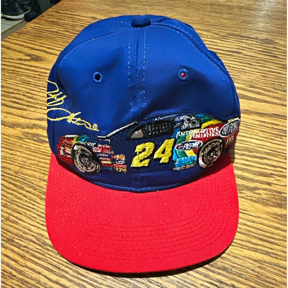 Chase Authentics Jeff Gordon #24 NASCAR Snapback Cap Blue/Red One Size